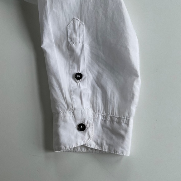 Hannes Roether Avant Garde Shirt 2XL White Button Up Cotton Crinkle Thin Summer - Picture 10 of 11